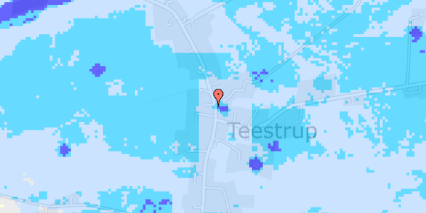 Ekstrem regn på Teestrup Bygade 21