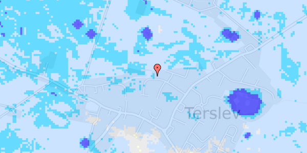 Ekstrem regn på Terslev Møllevej 38A