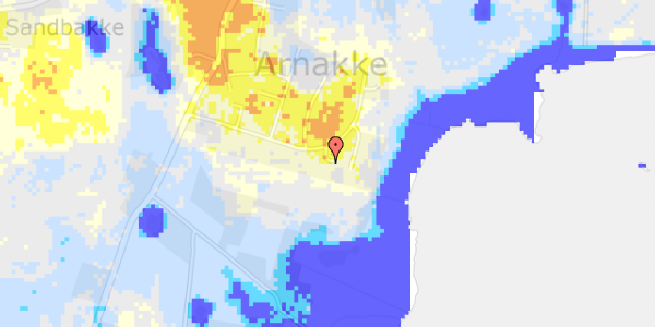 Ekstrem regn på Arnakkegårds Alle 34