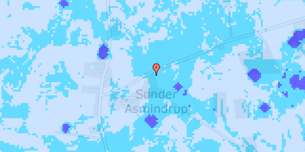 Ekstrem regn på Asmindrupvej 87