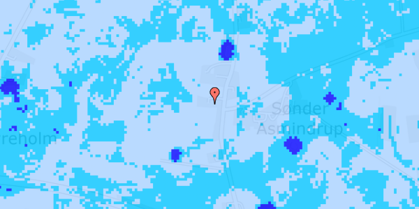 Ekstrem regn på Hellestrupvej 38