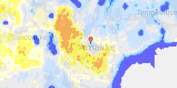 Ekstrem regn på Maglestenen 25