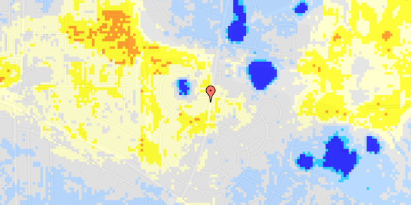 Ekstrem regn på Sofiesminde Alle 4