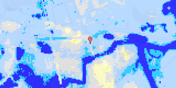 Ekstrem regn på Roskildevej 196