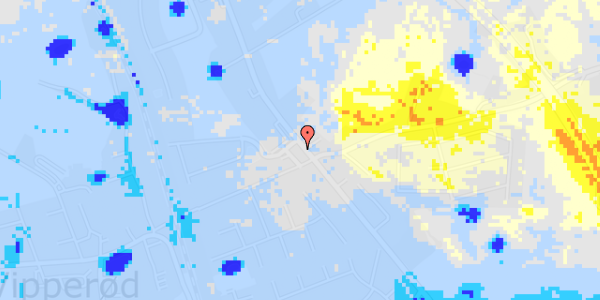 Ekstrem regn på Roskildevej 298