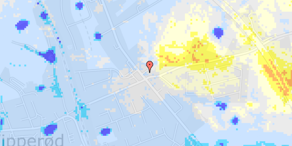 Ekstrem regn på Roskildevej 319