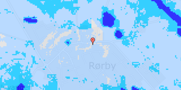 Ekstrem regn på Gl Sorøvej 28