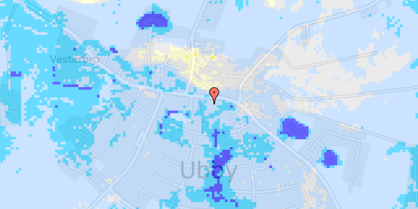 Ekstrem regn på Hovedgaden 50A