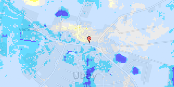 Ekstrem regn på Hovedgaden 59