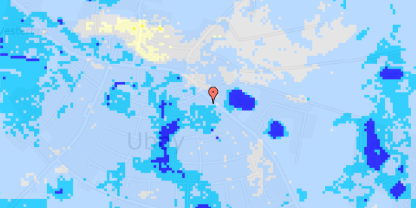 Ekstrem regn på Hovedgaden 66