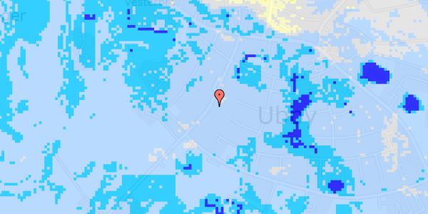 Ekstrem regn på Hovvej 25