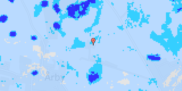 Ekstrem regn på Rørby Enge 8