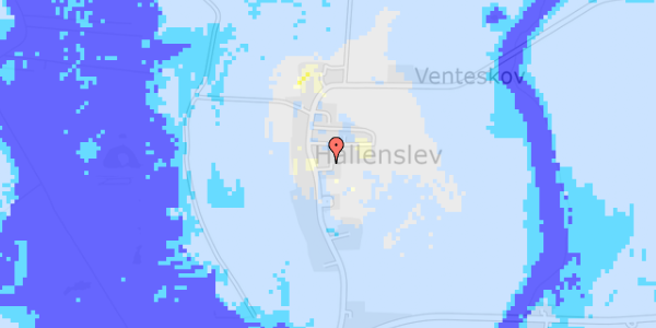 Ekstrem regn på Hallenslevvej 40