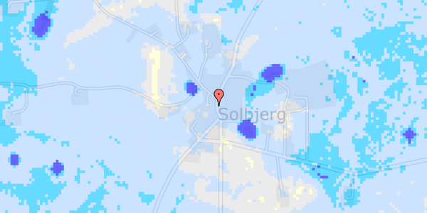 Ekstrem regn på Solbjergvej 36