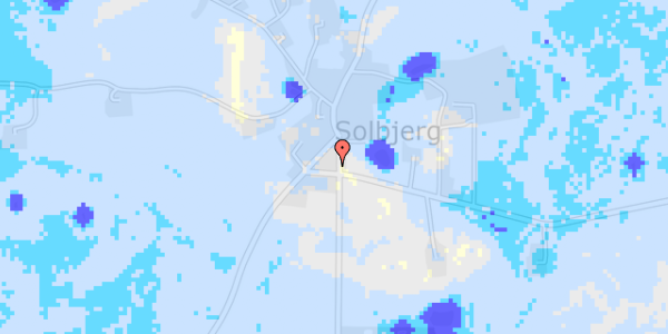 Ekstrem regn på Solbjergvej 40