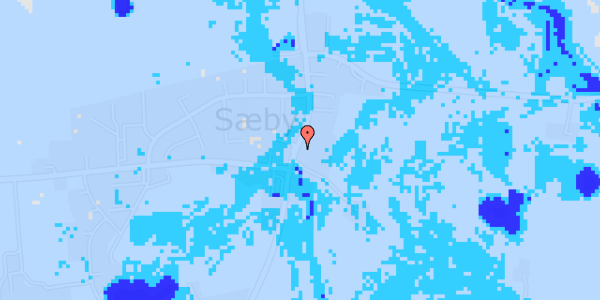 Ekstrem regn på Sæbyvej 26