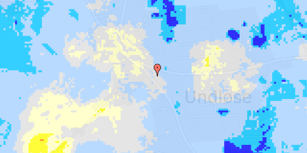 Ekstrem regn på Hovedgaden 25