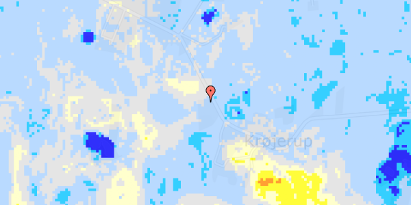 Ekstrem regn på Knabstrupvej 35