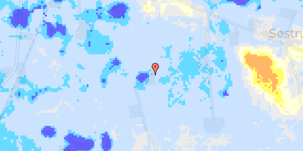 Ekstrem regn på Nørupvej 25