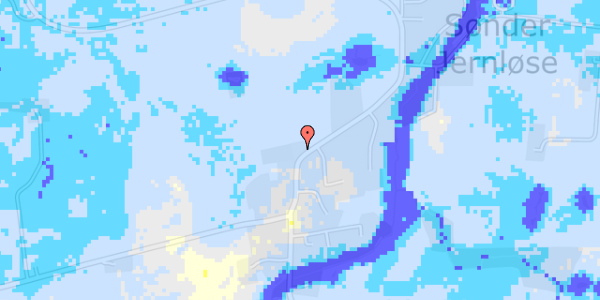 Ekstrem regn på Sdr Jernløsevej 4