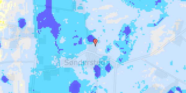 Ekstrem regn på Sønderstedvej 12