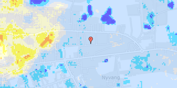 Ekstrem regn på Blegdammen 22