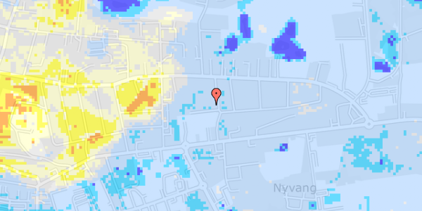 Ekstrem regn på Blegdammen 30, 1. th