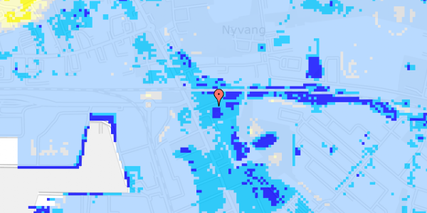 Ekstrem regn på Knuds Alle 10