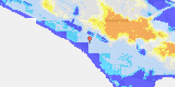 Ekstrem regn på Kystvejen 38A