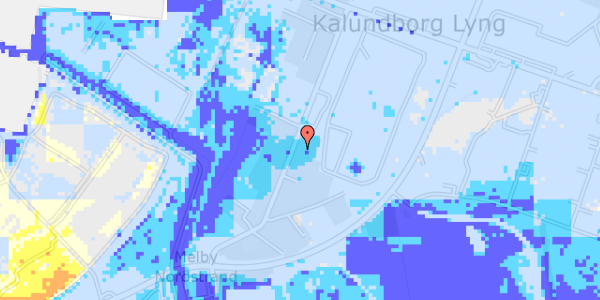 Ekstrem regn på Lerchenborgvej 75