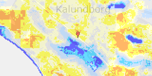 Ekstrem regn på Røsnæsvej 89