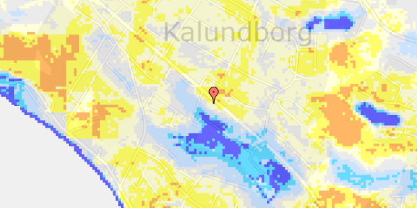 Ekstrem regn på Røsnæsvej 93