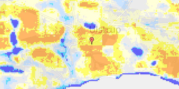 Ekstrem regn på Røsnæsvej 329