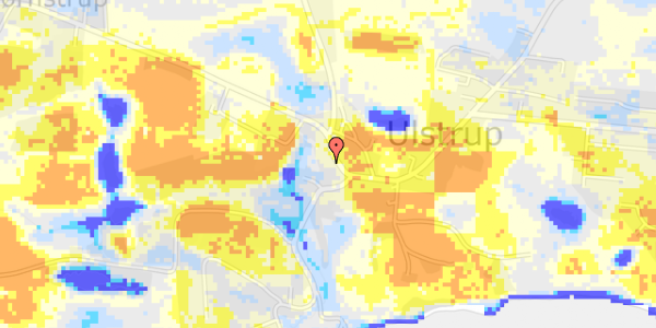 Ekstrem regn på Røsnæsvej 343