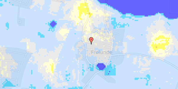 Ekstrem regn på Knivkærvej 18A