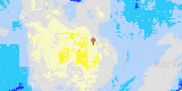 Ekstrem regn på Høvedvej 25