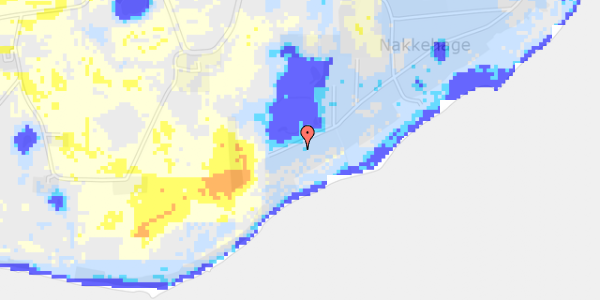 Ekstrem regn på Nakkehage Strandvej 55