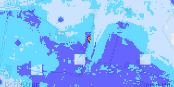 Ekstrem regn på Bringstrupvej 76