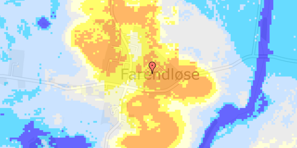 Ekstrem regn på Flitsgaards Bakke 1