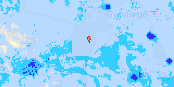 Ekstrem regn på Gyrstinge Bygade 11