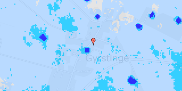 Ekstrem regn på Gyrstinge Bygade 42