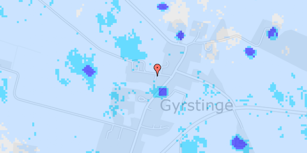 Ekstrem regn på Gyrstinge Bygade 45D