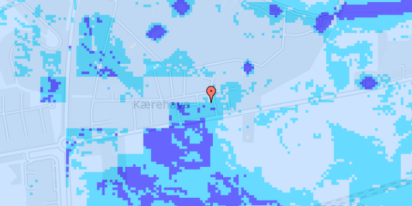 Ekstrem regn på Kærehave Skovvej 3, st. th