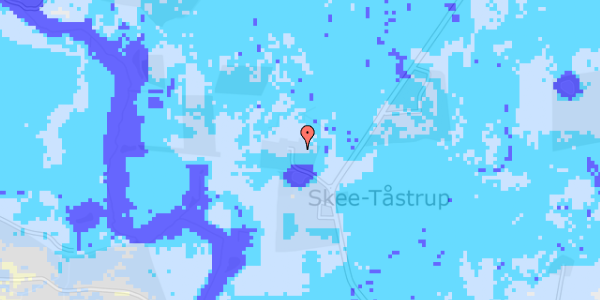 Ekstrem regn på Skee-Tåstrupvej 29