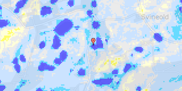 Ekstrem regn på Svalmstrupvej 58