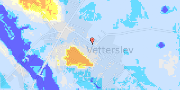 Ekstrem regn på Vetterslev Bygade 26