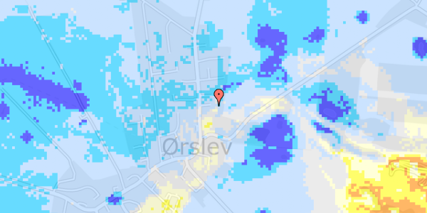 Ekstrem regn på Ørslev Gade 54