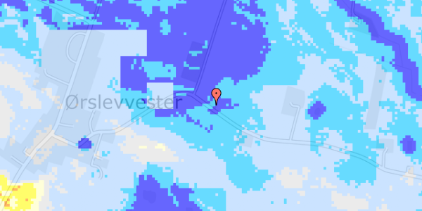 Ekstrem regn på Ørslevvestervej 64