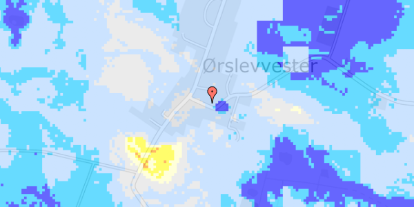 Ekstrem regn på Ørslevvestervej 78