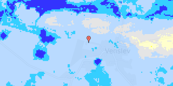 Ekstrem regn på Aadalsvej 147